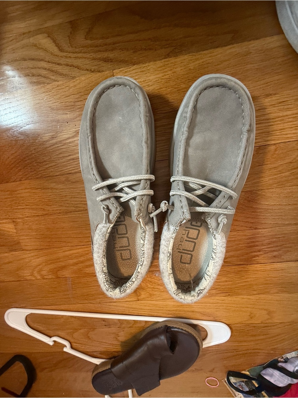 Hey Dude Casual Slip-On Shoes in Taupe